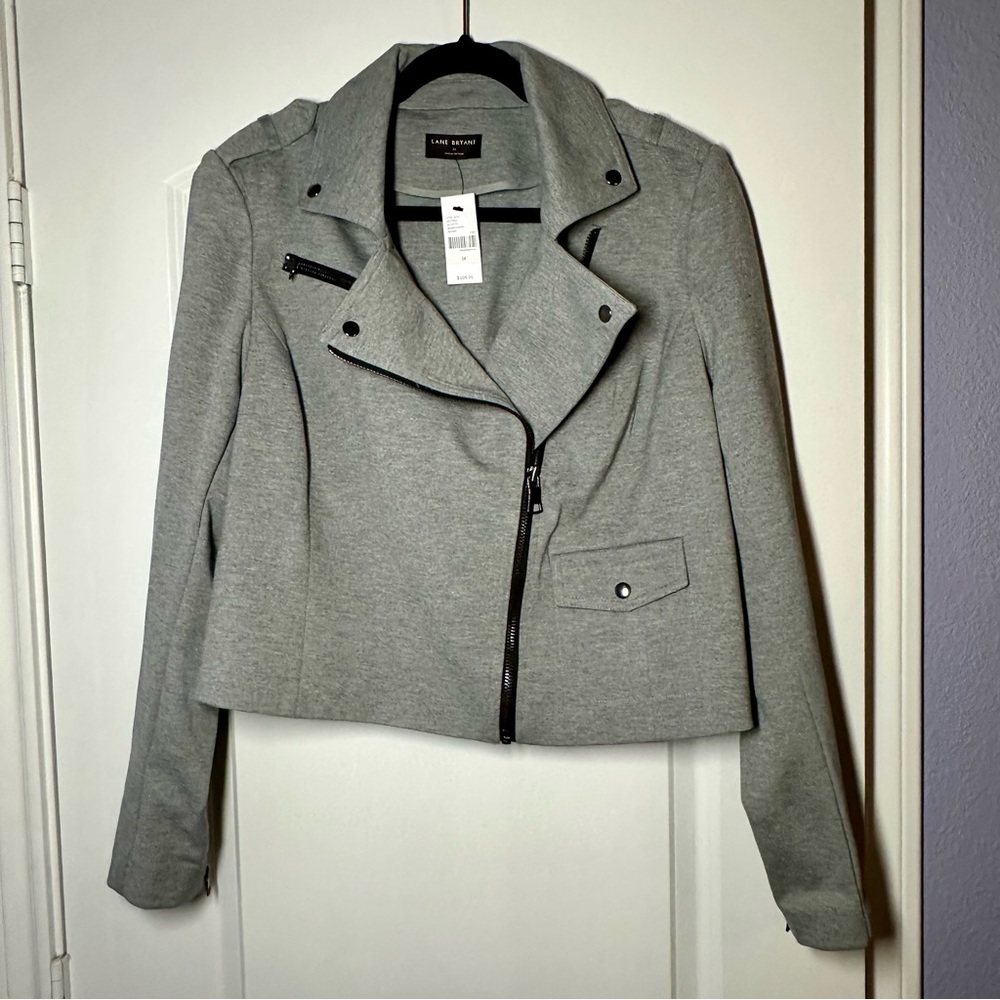 Lane Bryant Ponte Biker Jacket, Size 14, NWT